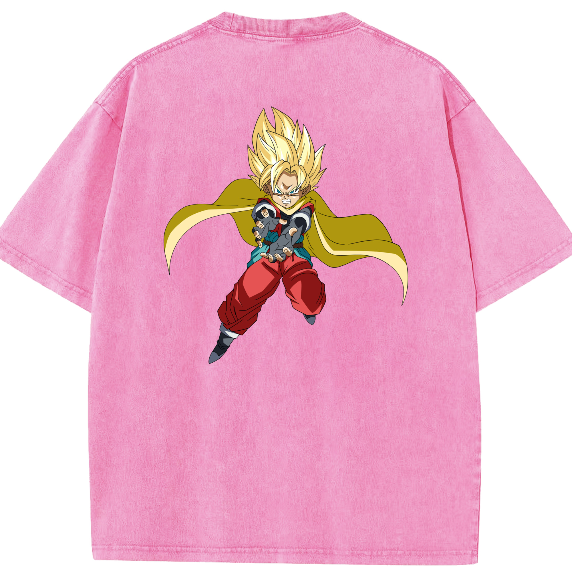 （画像用） ドラゴンボール DRAGON BALL 綿100% ヴィンテージ風 半袖Tシャツ（背面プリント）